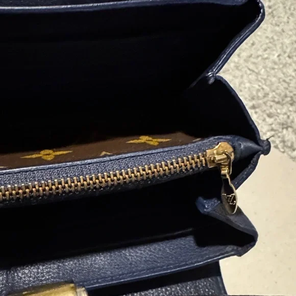Louis Vuitton Portefeuille Monogram Elysee Wallet with Navy - Picture 11 of 11